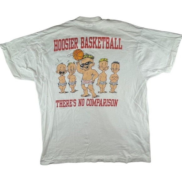 Vintage Indiana University IU Basketball There's No Comparison crybabies t-shirt